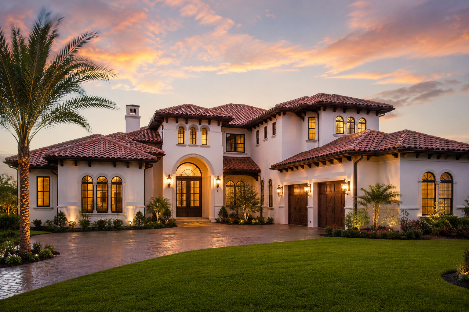 Shingle roof on waterfront home